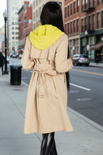Load image into Gallery viewer, THE "HIGHLIGHTED" TRENCH (TAN)