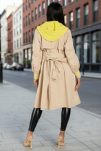 Load image into Gallery viewer, THE "HIGHLIGHTED" TRENCH (TAN)