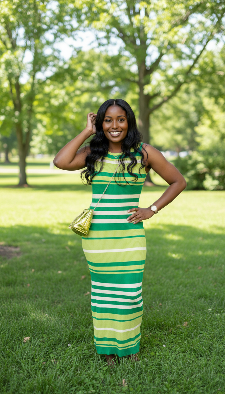 LUCKY RIBBED DRESS